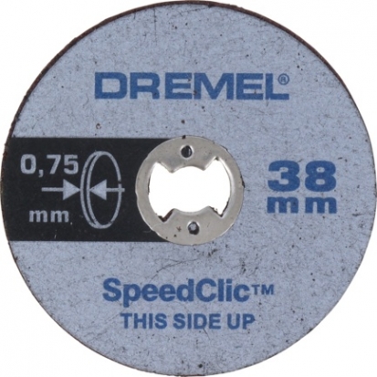 DREMEL® EZ SpeedClic: ТОНКИЙ (0.75) МЕТАЛЛ. ОТРЕЗН.КРУГ SC409 (38 ММ), 5 шт